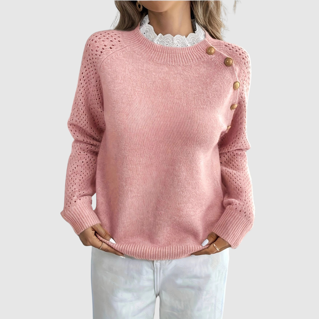 Emily™ - Camisola com Detalhes em Renda
