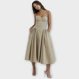 Gessiné - Mini Vestido Corsé Sem Mangas