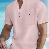 Cazel | Camisa elegante de mangas curtas