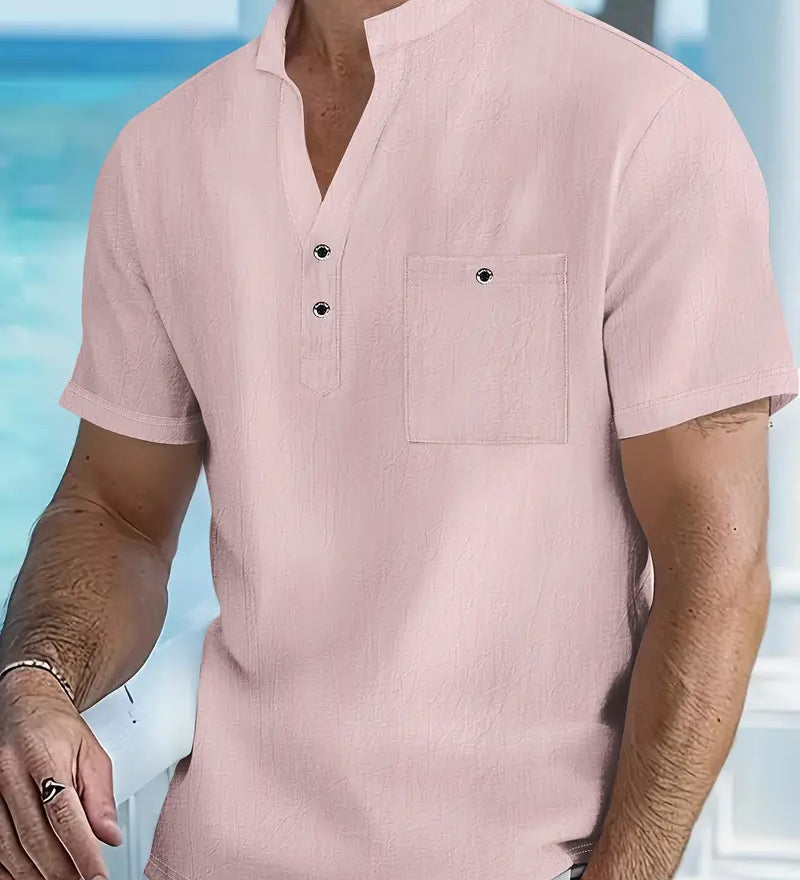 Cazel | Camisa elegante de mangas curtas
