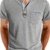 Cazel | T-shirt de gola redonda elegante com bolso