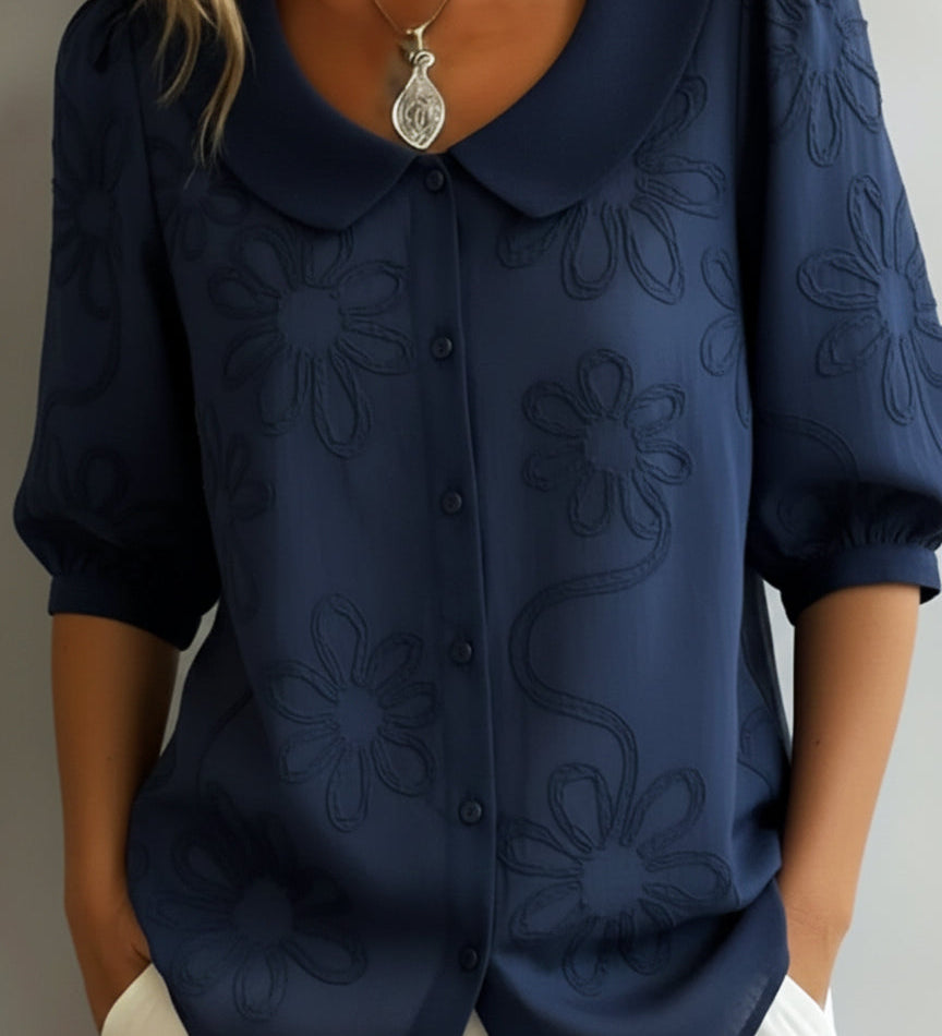 Aurélie™ | Blusa leve com padrão floral