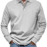 Cazel | Camisa Poloshirt Casual de Manga Longa