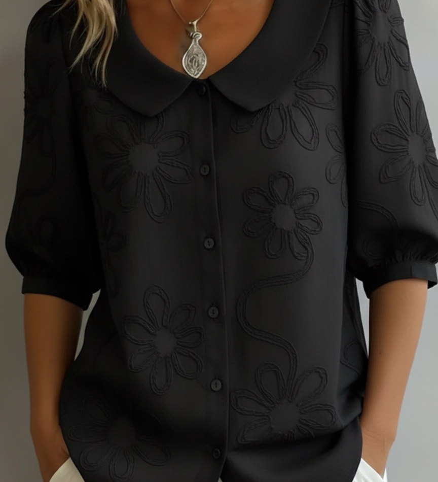 Aurélie™ | Blusa leve com padrão floral