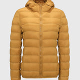 Puffer Casaco Leve com Enchimento de Penas