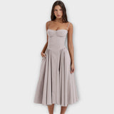 Gessiné - Mini Vestido Corsé Sem Mangas