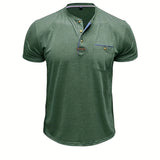 Cazel | T-shirt de gola redonda elegante com bolso