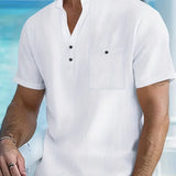 Cazel | Camisa elegante de mangas curtas