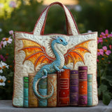 Bolsa acolchoada - Dragão Esmeralda, Guardião dos Livros