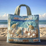 Mala artesanal acolchoada - Tartarugas marinhas