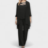 Constanza - Conjunto de Malha de 3 Peças com Cardigan