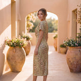 Giulia – Vestido elegante de tecido leve e fluido