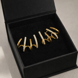 BRINCOS DE ORELHA COM ZIRCÔNIA