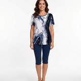 Luna™ | Conjunto elástico de duas peças estampado