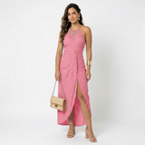Valentina | Vestido Midi com Decote Diagonal