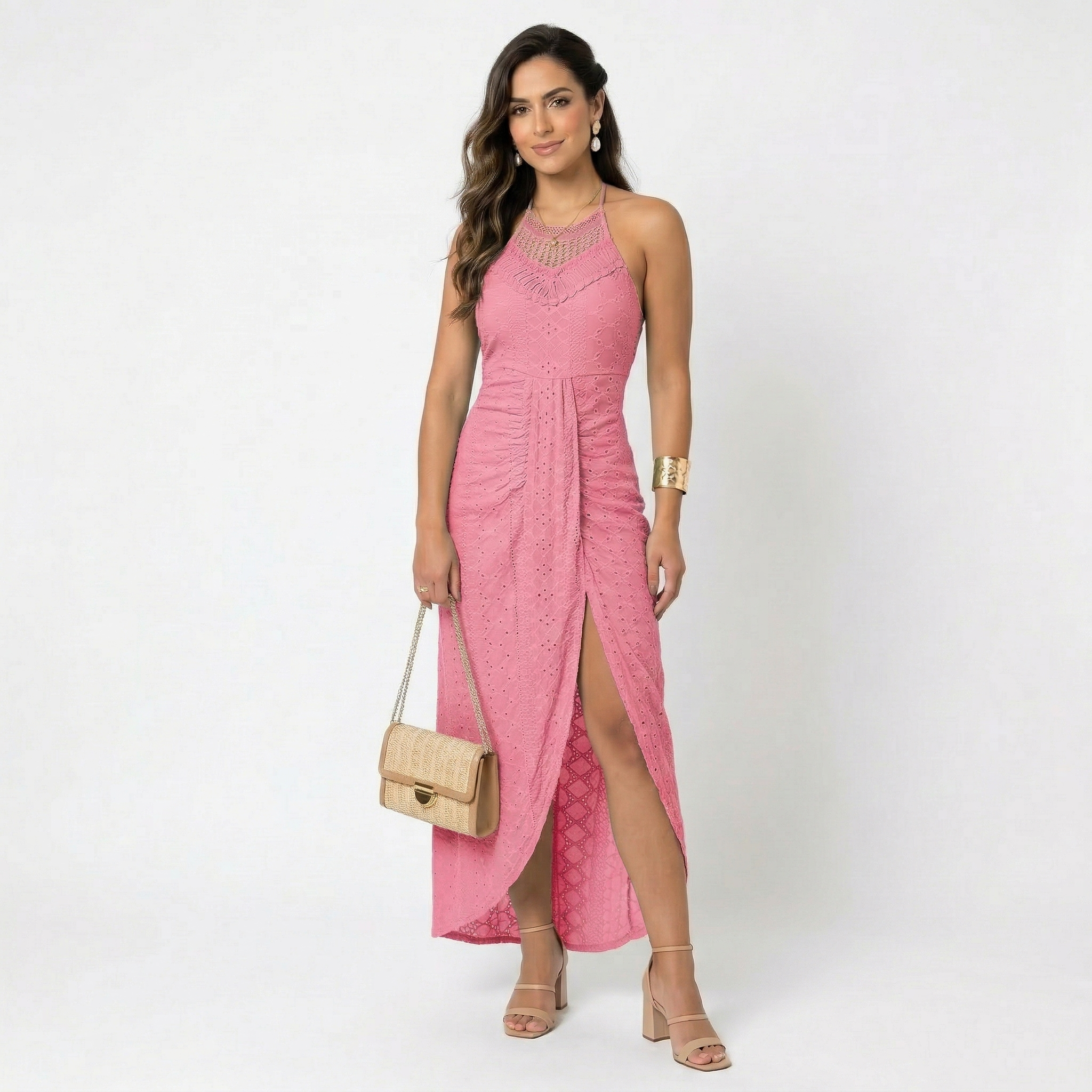 Valentina | Vestido Midi com Decote Diagonal