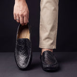 Mocassins em pele