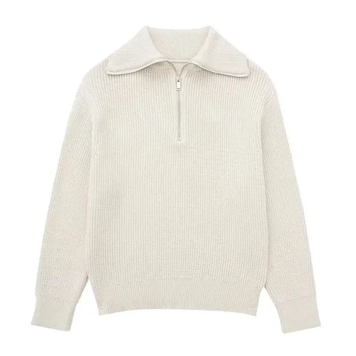 Cazel | Sweat com fecho éclair riscado