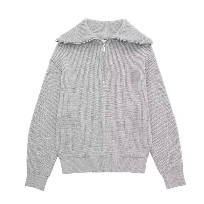 Cazel | Sweat com fecho éclair riscado