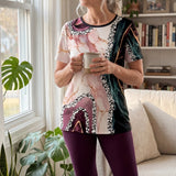 Luna™ | Conjunto elástico de duas peças estampado