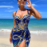 Maiô Feminino – Conjunto com Pareô Elegante