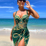 Maiô Feminino – Conjunto com Pareô Elegante
