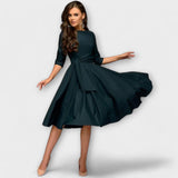 Vestido elegante com estampa