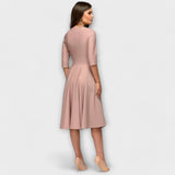 Vestido elegante com estampa
