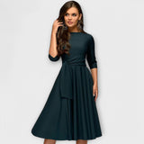 Vestido elegante com estampa