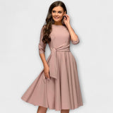 Vestido elegante com estampa