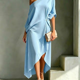 Camila – Vestido elegante assimétrico