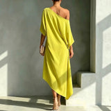 Camila – Vestido elegante assimétrico