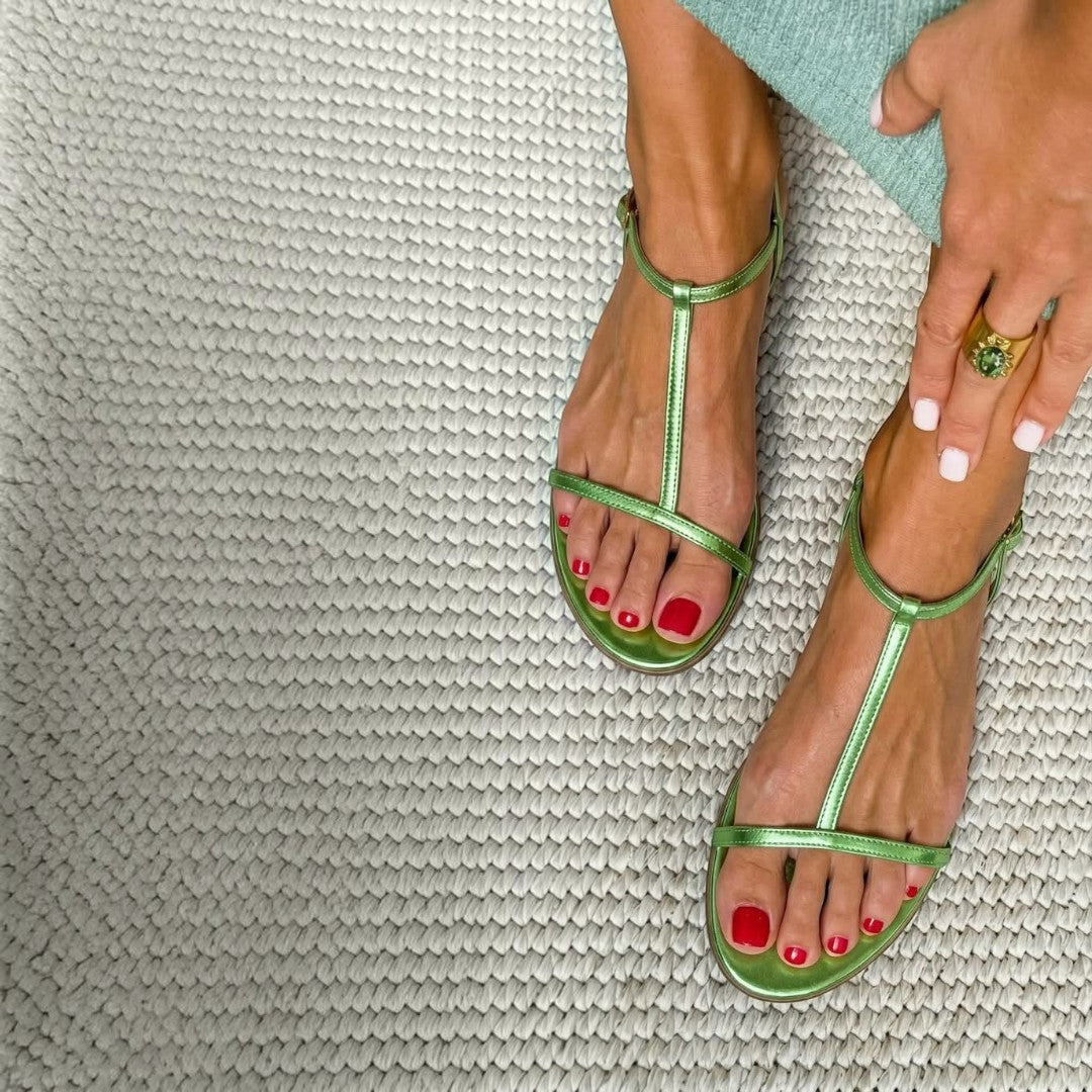 Rosalba | Sandálias Douradas para a primavera – Elegância solar