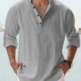 Camisa respirável em linho