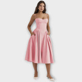 Gessiné - Mini Vestido Corsé Sem Mangas