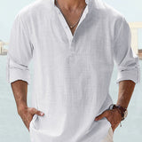 Camisa respirável em linho