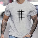 Cazel | Camiseta Elegante de Gola Redonda com Estampa Gráfica