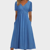 Teresa - Vestido confortável com decote em V