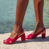 Celeste | Sandálias de Verão Azuis, Elegância Solar