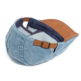 Cazel | Boné plano premium em denim – estilo intemporal e conforto diário