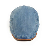 Cazel | Boné plano premium em denim – estilo intemporal e conforto diário