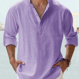 Camisa respirável em linho