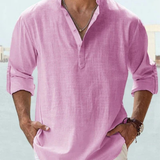 Camisa respirável em linho