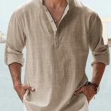 Camisa respirável em linho