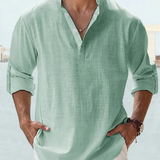 Camisa respirável em linho