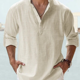 Camisa respirável em linho