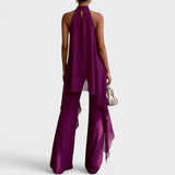 CLARA – Conjunto elegante com decote halter