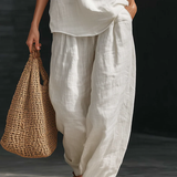 Zoë™ – Conjunto sem mangas e calças largas