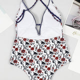 Maiô com Estampa Boho e Decote em V