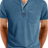 Cazel | T-shirt de gola redonda elegante com bolso